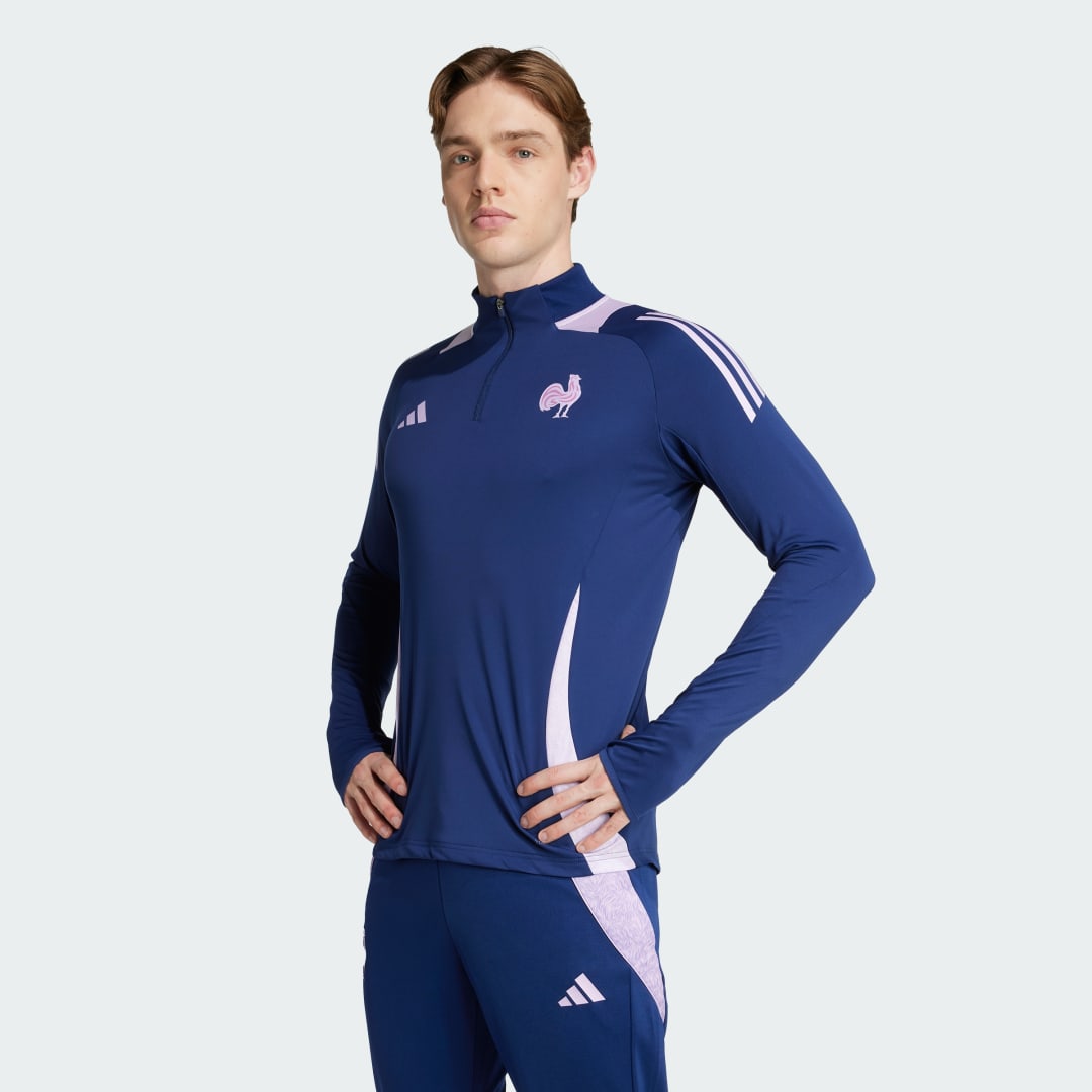Суитчър adidas Performance France Training Top Синьо | JM2753, 0