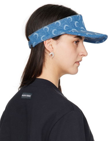 Шапка Marine Serre Marine Serre Moon Laser Denim Visor Синьо | UHG037A CDEN0002, 4