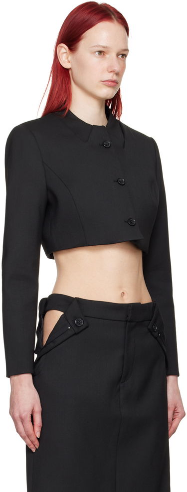 Яке Coperni Coperni Women's Cropped Blazer Черно | COPV33BIS111, 1