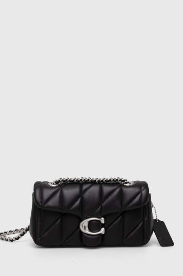 Чанта през рамо Coach Tabby Leather Shoulder Bag Черно | CP149, 0
