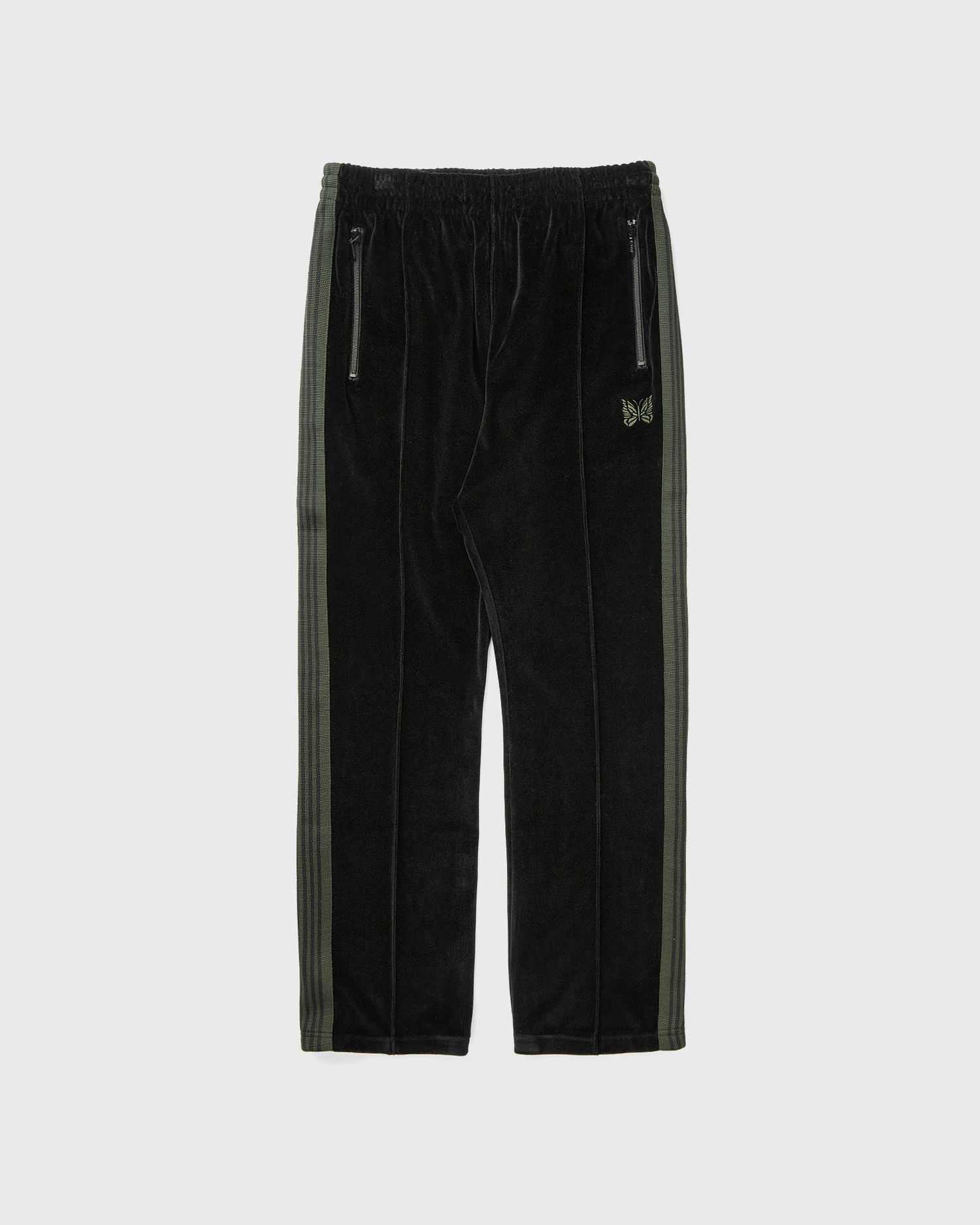 Спортни панталони Needles Narrow Track Pant Velour Track Pants Черно | PU280-C-BLACK, 0