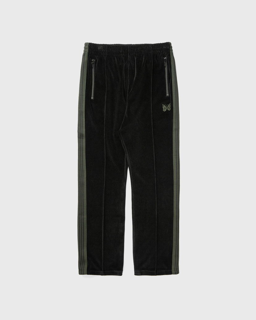 Спортни панталони Needles Narrow Track Pant Velour Track Pants Черно | PU280-C-BLACK