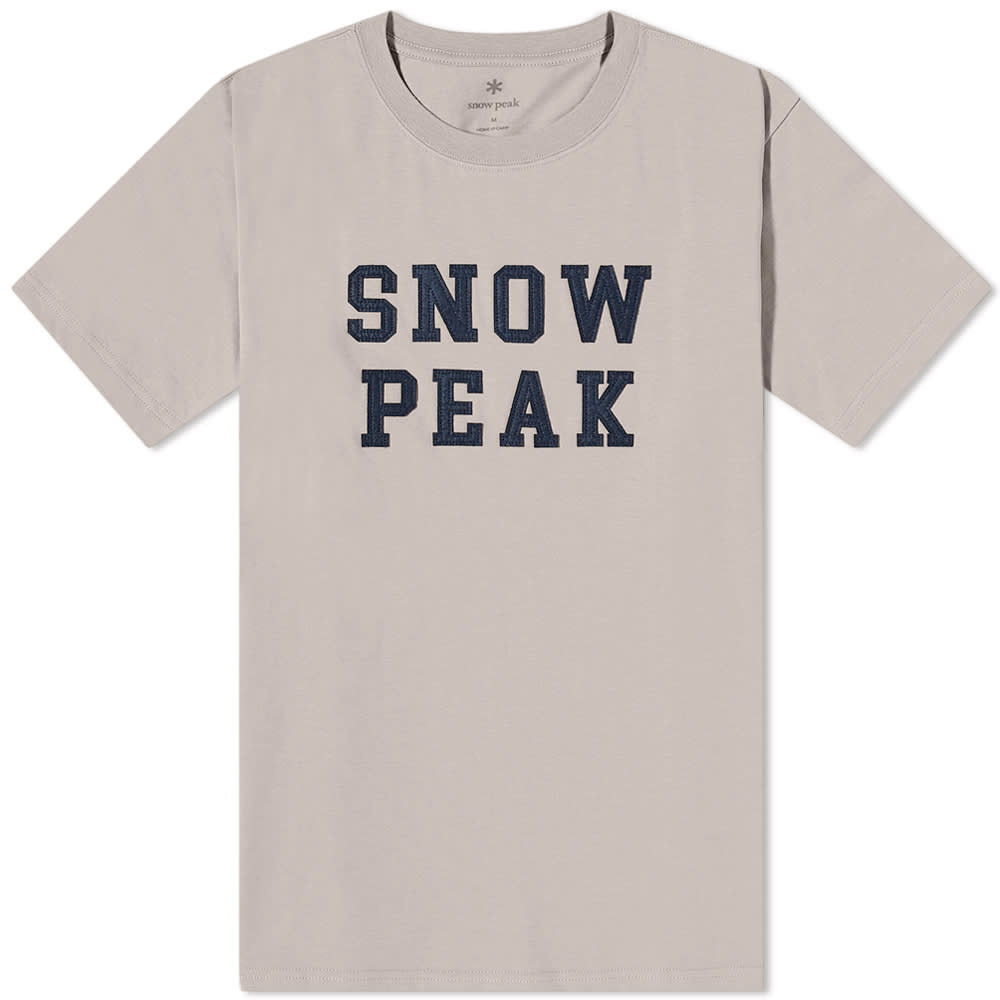 Тениска Snow Peak Felt Logo Tee Бежово | TS-22AU001-BG, 0