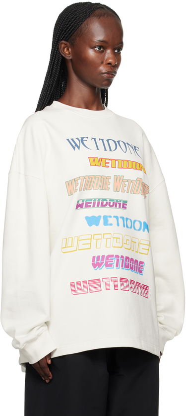 Суитчър We11done We11done Printed Sweatshirt Бяло | WD-TP5-19-114-U-WH, 1