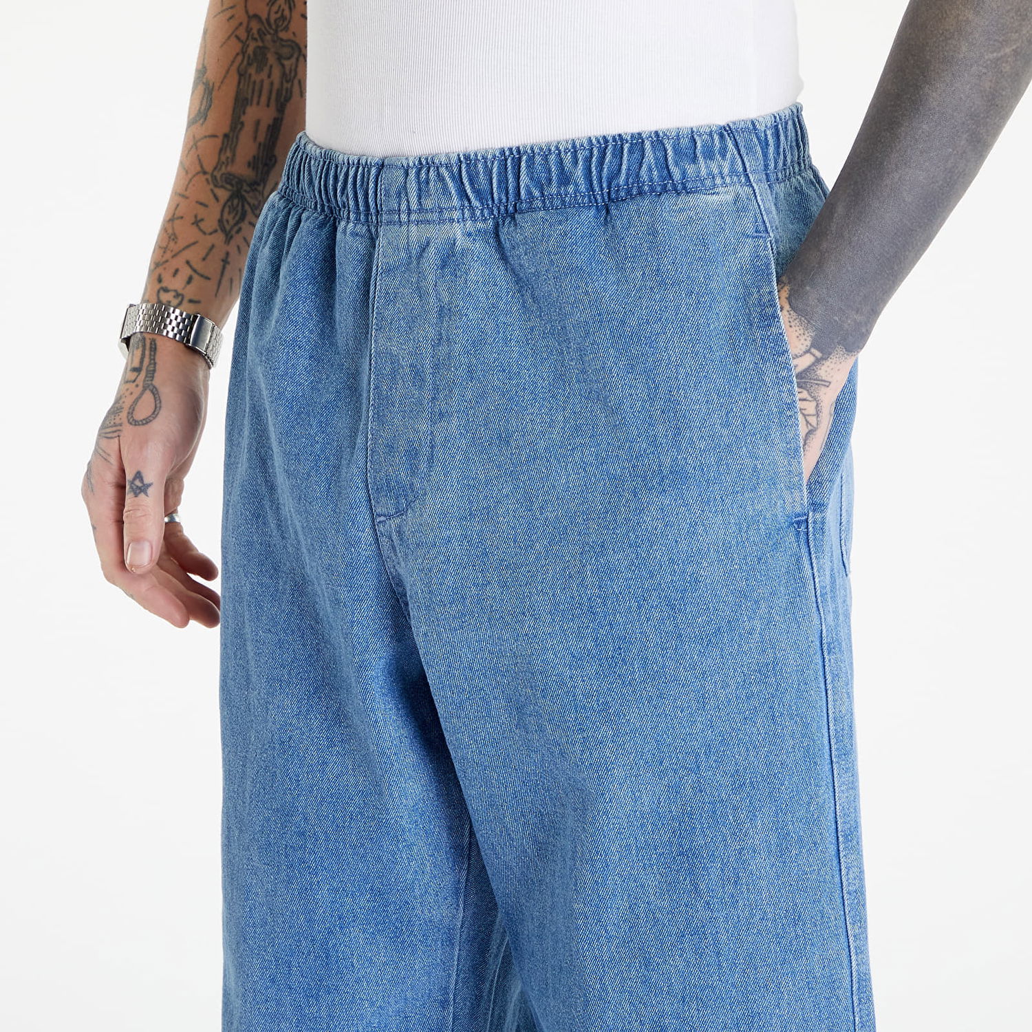 Дънки OBEY Easy Denim Pant Синьо | 142010079-LIN, 1