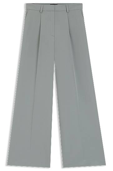 Панталони BOSS Stretch Wide-Leg Trousers Сиво | 50545580, 0