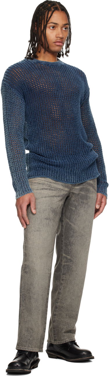 Пуловер Diesel K-Redros Sheer Knit Crewneck Sweater Синьо | A19202-0CBDP-8AT, 3