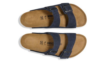 Кецове и обувки Birkenstock Arizona Suede Leather Narrow Fit Тъмно синьо | 1030895, 5