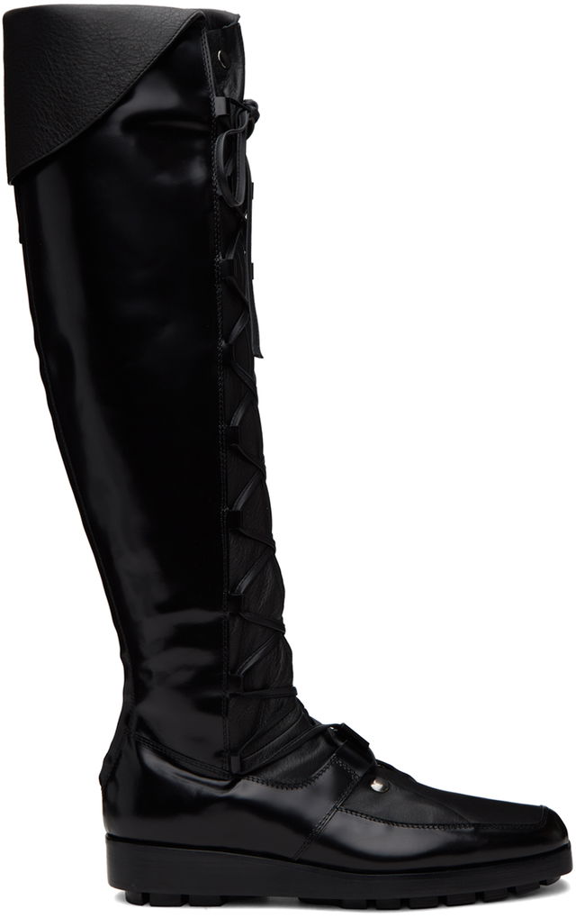 Kiko Kostadinov Priam Lace-Up Knee-High Boots