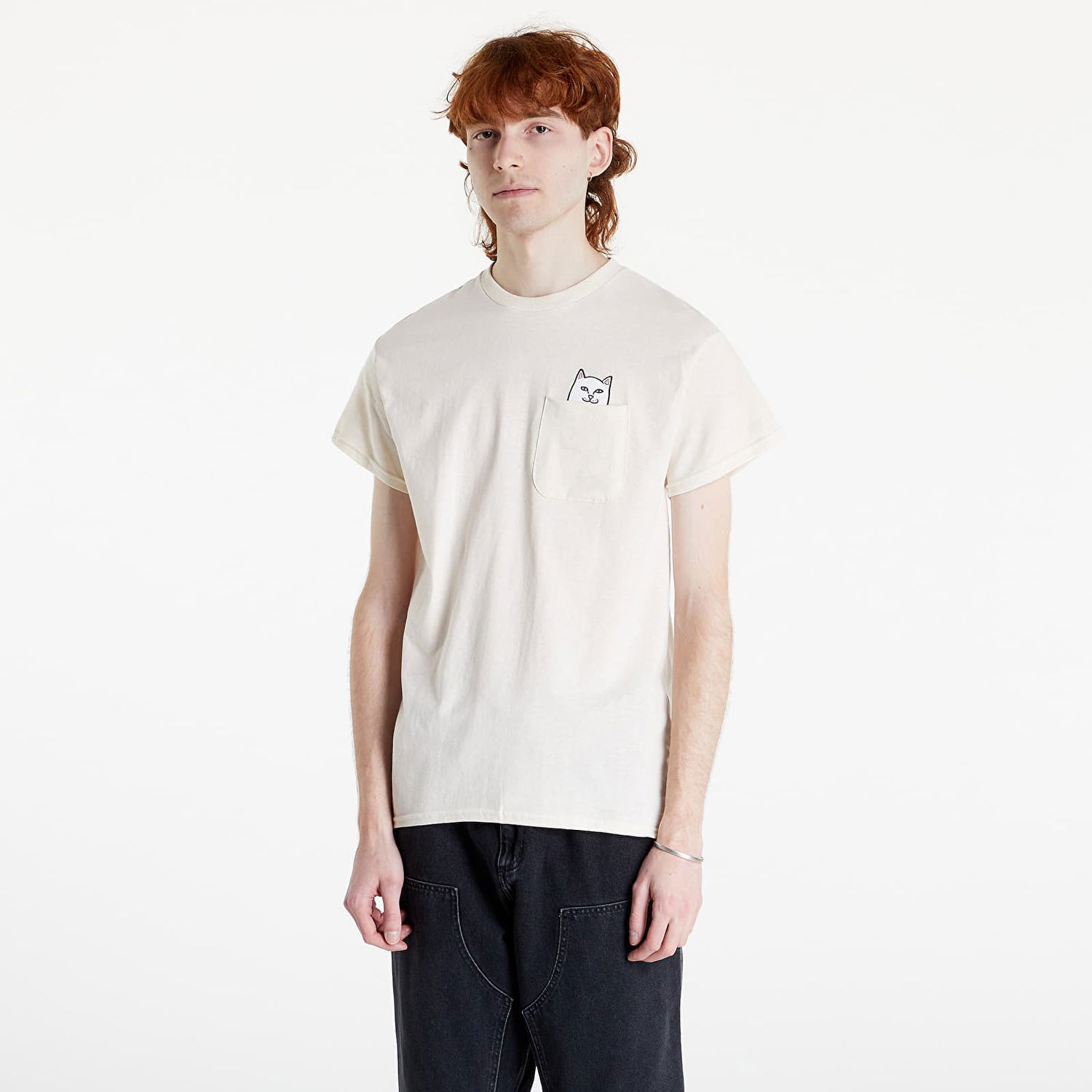 Тениска RIPNDIP Lord Nermal Pocket Tee Бежово | RND9088, 0