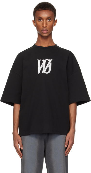 Тениска We11done We11done Letter Logo T-Shirt Черно | WD-TT3-24-744-U-BK, 0