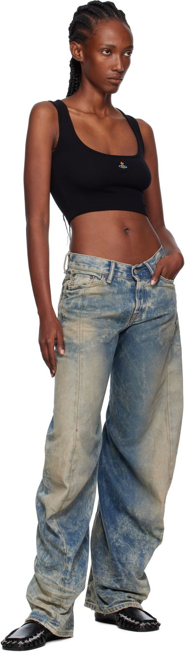 Потник Vivienne Westwood Vivienne Westwood Cropped Rib Tank Top Черно | 1G010011-J009C-, 3