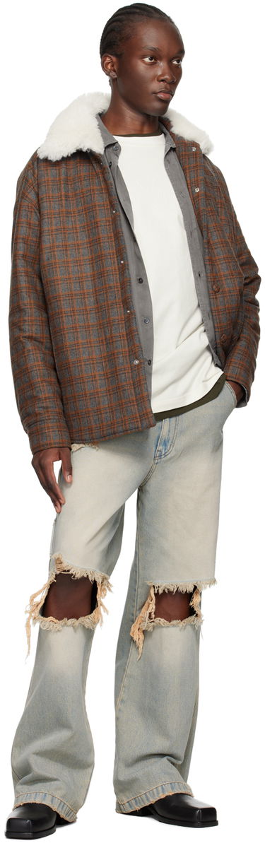 Дънки We11done We11done Distressed Carpenter Jeans Синьо | WD-DP2-24-319-M-SK, 3