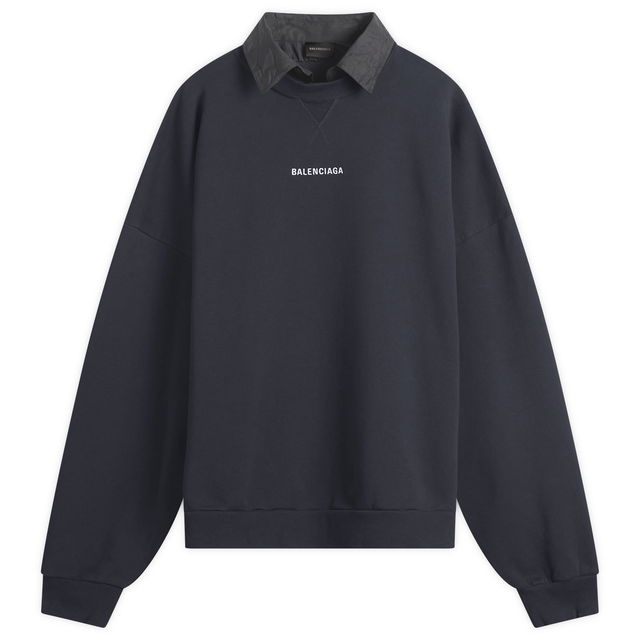 Logo Layered Collar Sweatshirt