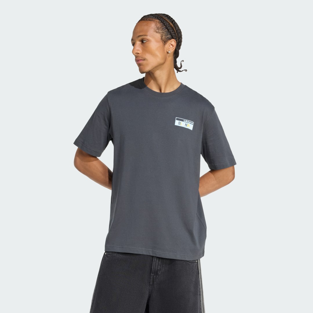 Тениска adidas Performance 80s PREM GFX Graphic T-Shirt Сиво | KS8487, 0