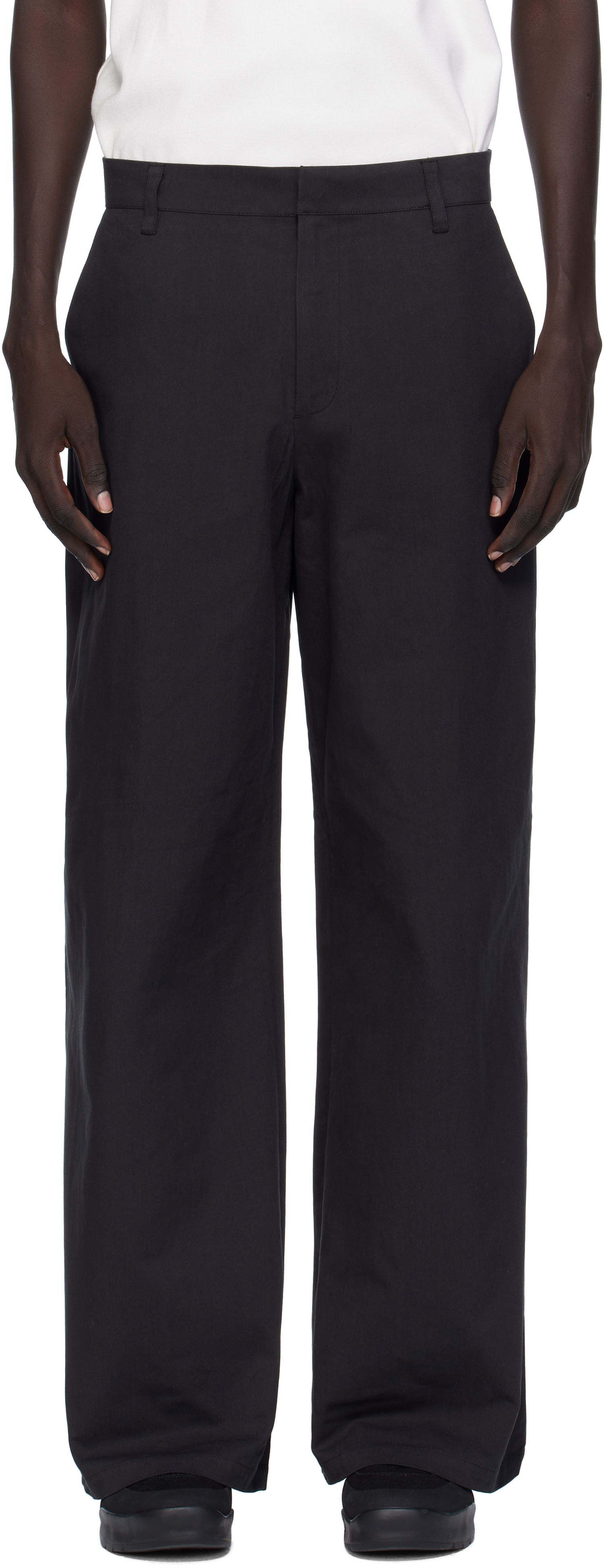 Панталони HELIOT EMIL Heliot Emil Kathemera Wide Leg Trousers Черно | AW25_M_10_210_BLK01, 0