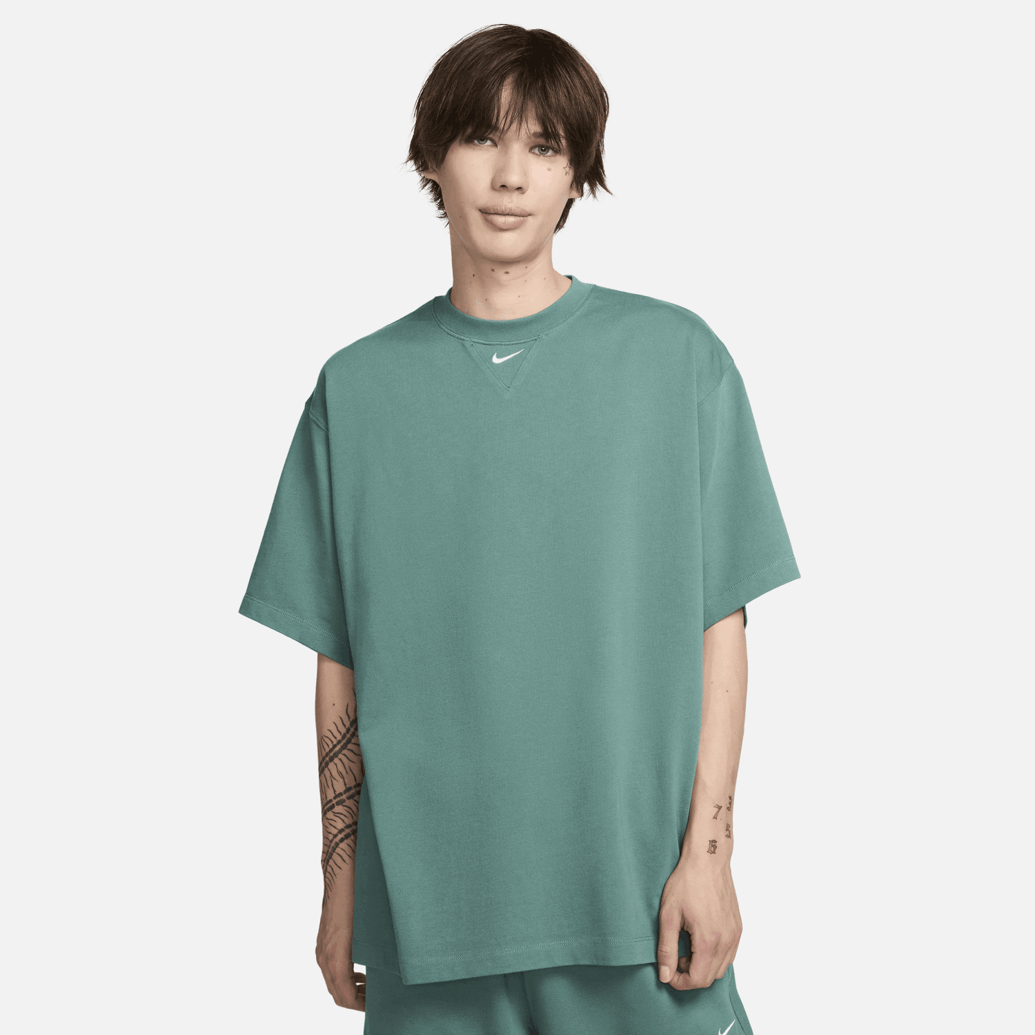 Тениска Nike Solo Swoosh Tee Зелено | FB7865-361, 1