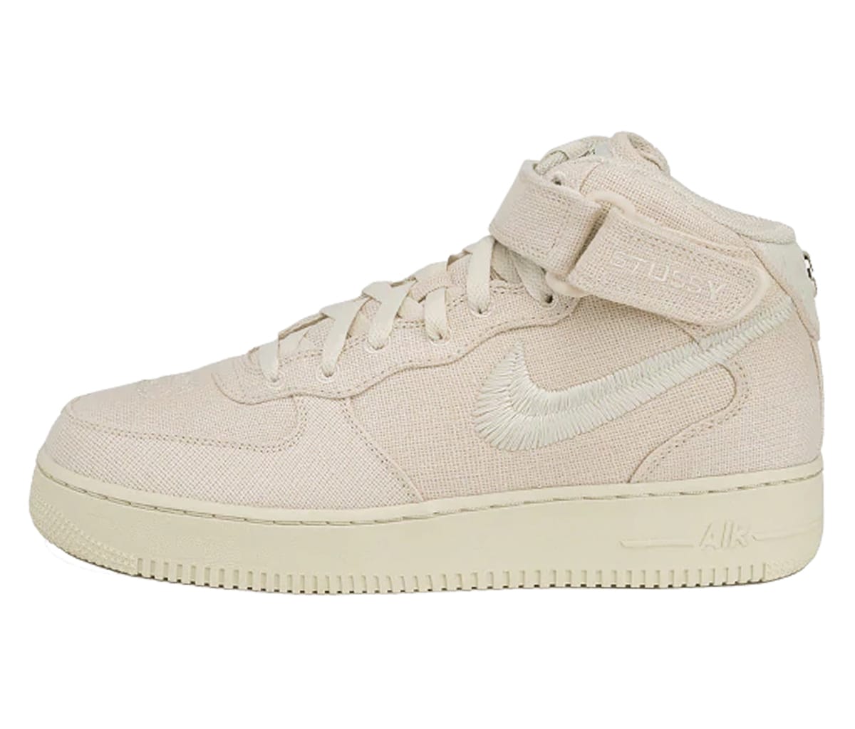 Кецове и обувки Nike Stussy x Air Force 1 Mid "Hemp" Бежово | DJ7841-200, 0