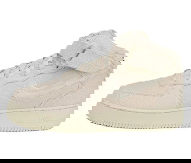 Кецове и обувки Nike Stussy x Air Force 1 Mid "Hemp" Бежово | DJ7841-200, 0