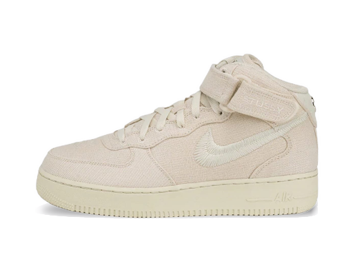 Кецове и обувки Nike Stussy x Air Force 1 Mid "Hemp" Бежово | DJ7841-200