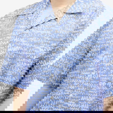 Риза Marni Marni Pencil Logo Vacation Shirt Синьо | CUMU0213A5-UTC464-MPB26, 5
