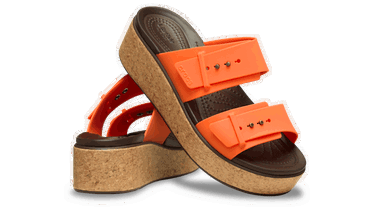 Кецове и обувки Crocs Brooklyn Cork Buckle Sandals Оранжево
 | 211252-2BV, 1