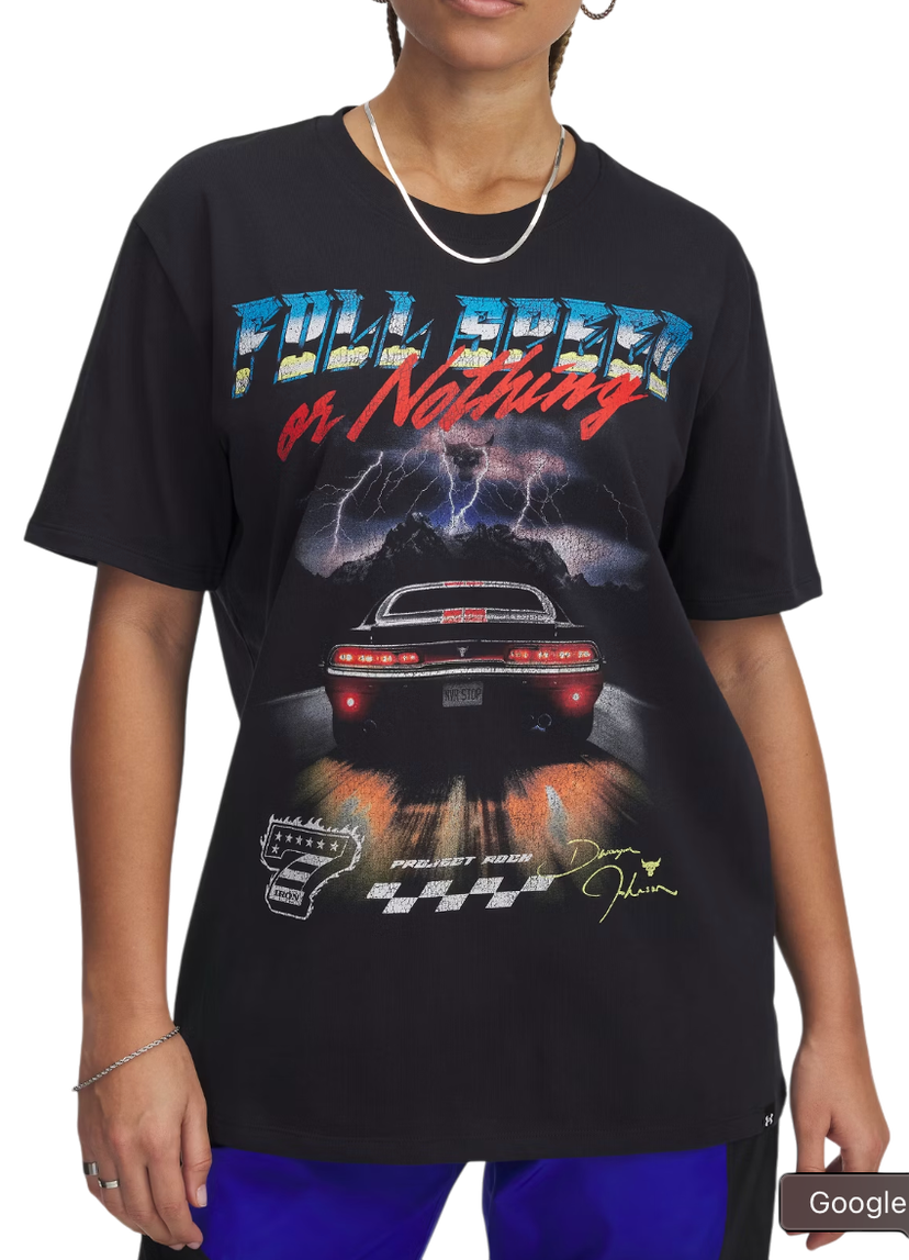 Тениска Under Armour Project Rock Campus Graphic T-Shirt Черно | 1389716-001