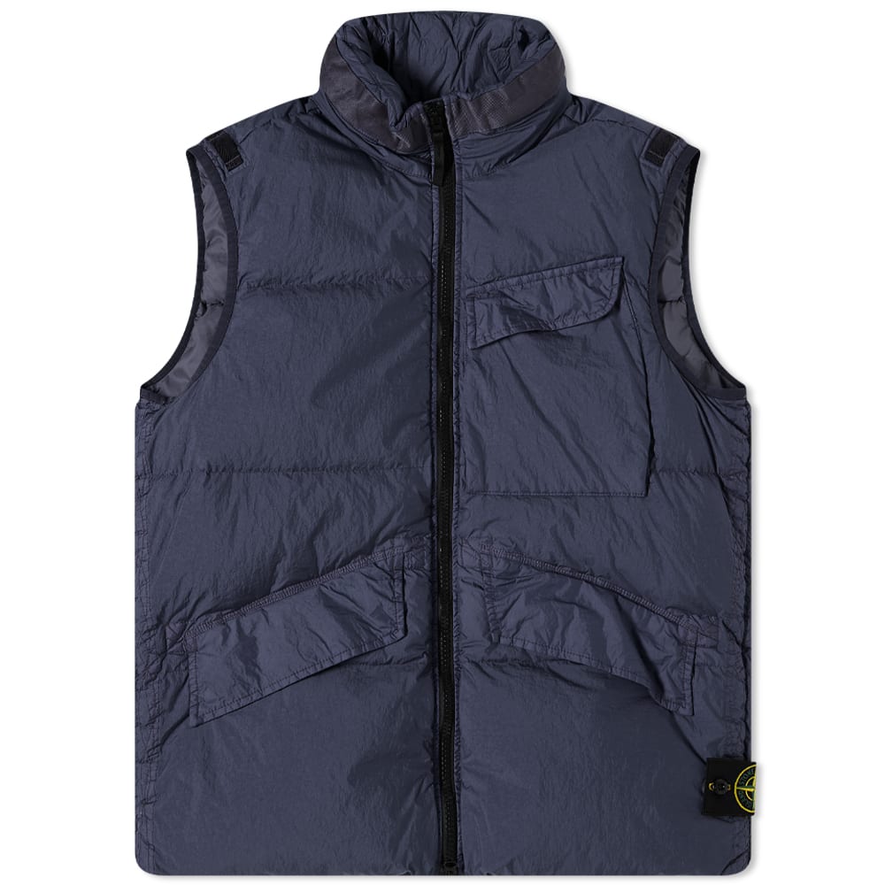 Жилетка Stone Island Crinkle Reps Down Vest Тъмно синьо | 7715G0123-V0020, 0