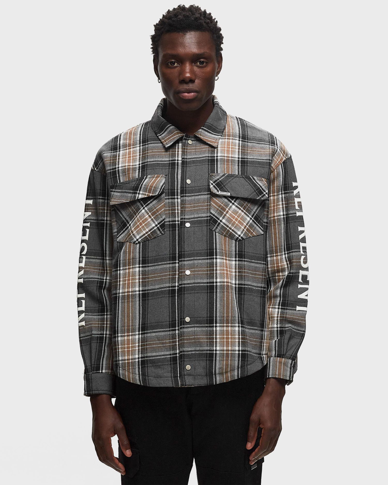 Риза Represent Clo Represent QUILTED FLANNEL SHIRT Бежово | ML2004-402, 1