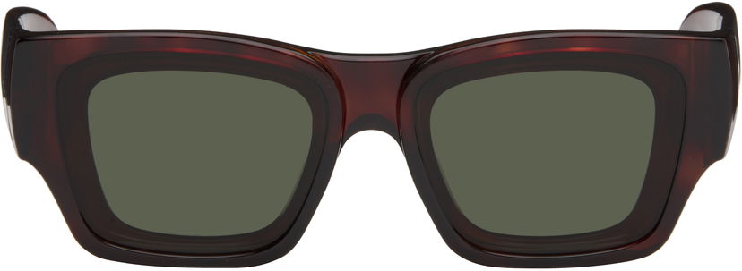 Слънчеви очила Loewe Paula's Ibiza Goggle Rectangle Sunglasses Кафяво | LW40172UM5652N 840126861495
