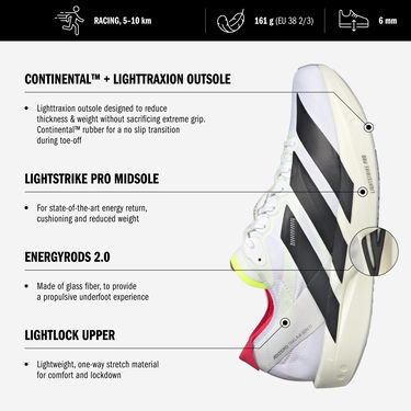 Кецове и обувки adidas Performance ADIZERO TAKUMI SEN 11 Бяло | jq2818, 2