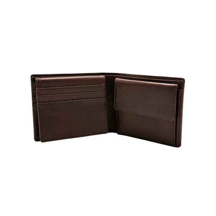 Портфейл Vasky Dean Leather Bi-Fold Wallet Кафяво | A-0084-002-M, 1