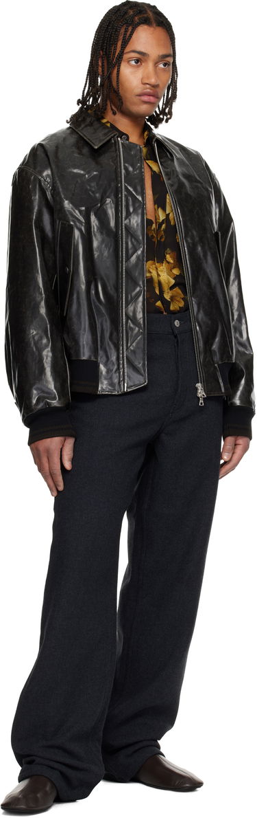 Панталони Dries Van Noten Dries Van Noten Loose Fit Trousers Сиво | 252-020928-2118, 3