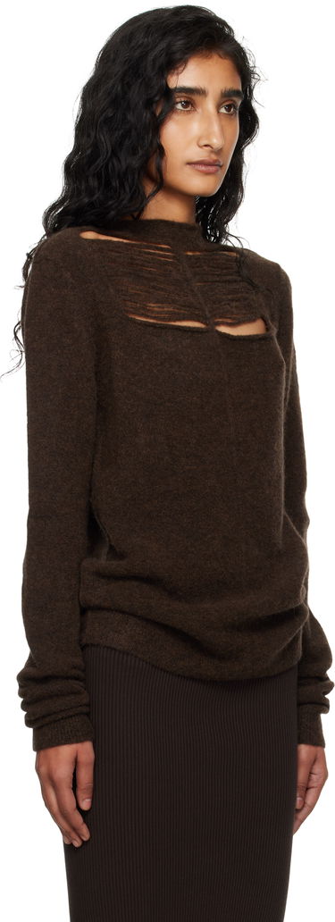 Пуловер Rick Owens Rick Owens Concordians Long Sleeve Sweater Черно | RP02E4601 KGRIDP, 4