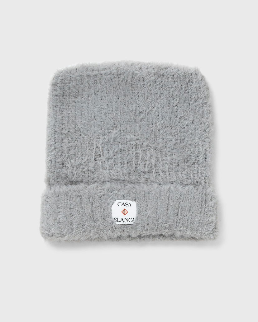Шапка Casablanca Fluffy Square Hat Сиво | A-AW25-HAT-101-02