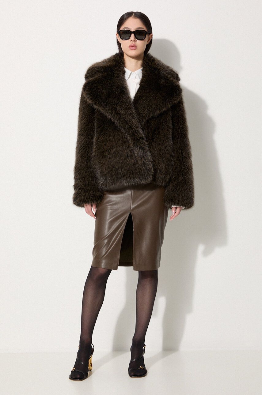 Палта KENZO Short Fake Fur Blouson Jacket Черно | FE62BL1869FP.90, 1