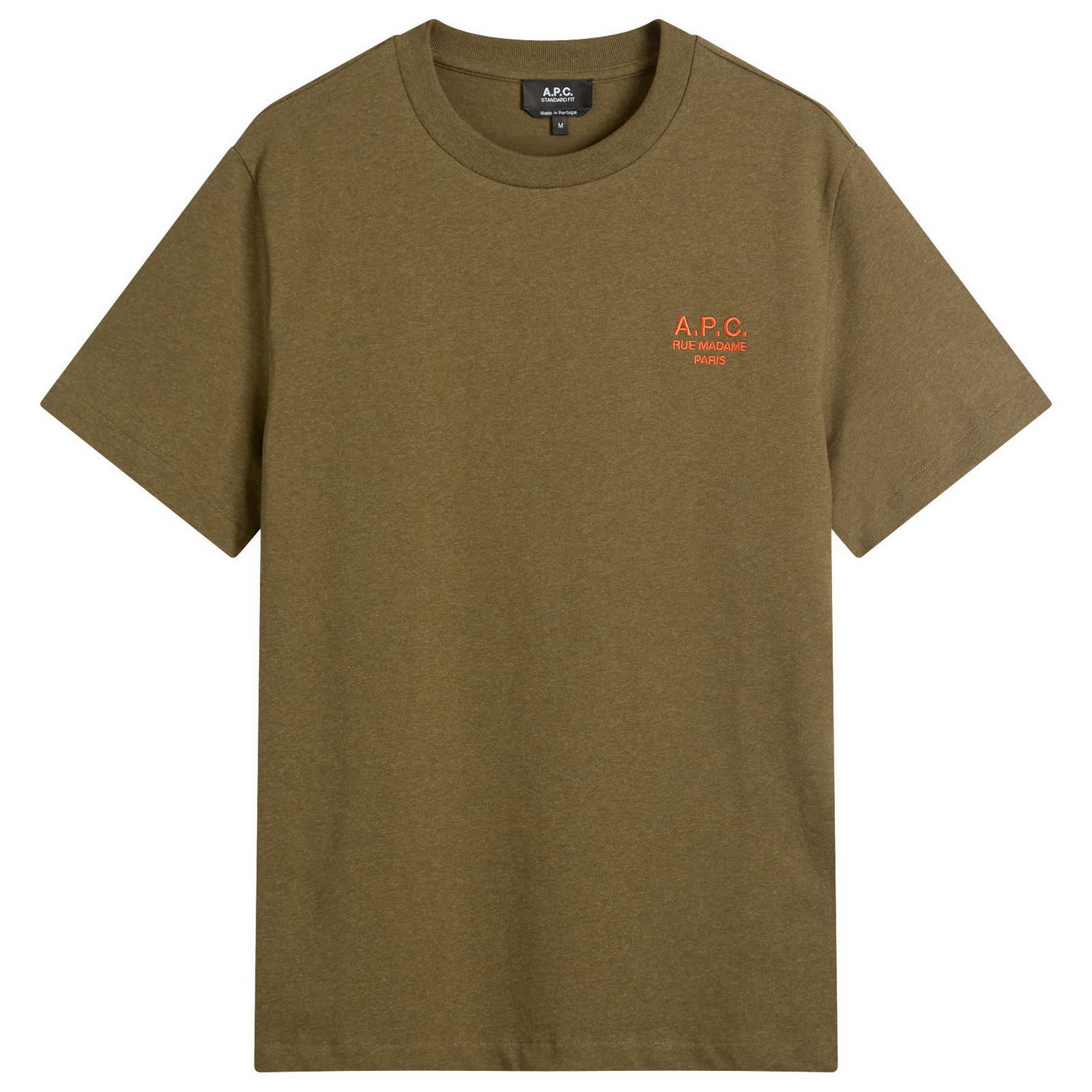 Тениска A.P.C. Men's Rue Madame Logo T-Shirt, Size Small Зелено | COHBU-M26388-JMG, 1
