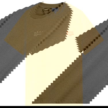 Тениска A.P.C. Men's Rue Madame Logo T-Shirt, Size Small Зелено | COHBU-M26388-JMG, 1