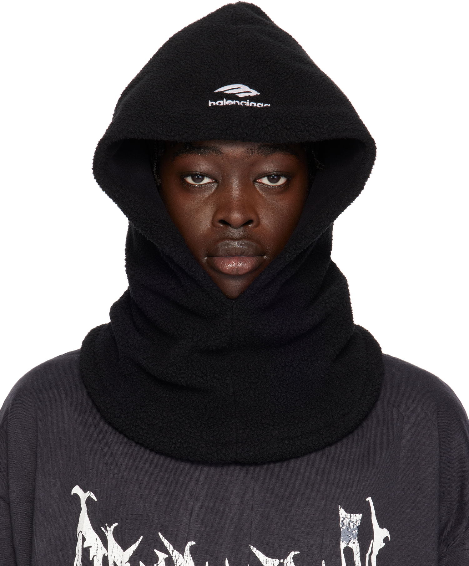 Суитчър Balenciaga Ski Fleece Snood Черно | 807210-4E4B7-1000, 0