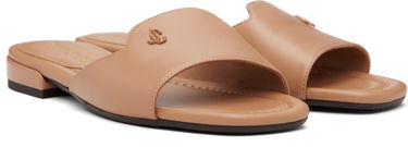 Кецове и обувки Jimmy Choo Jimmy Choo Dina Flat Sandals Бежово | DINA FLAT, 3