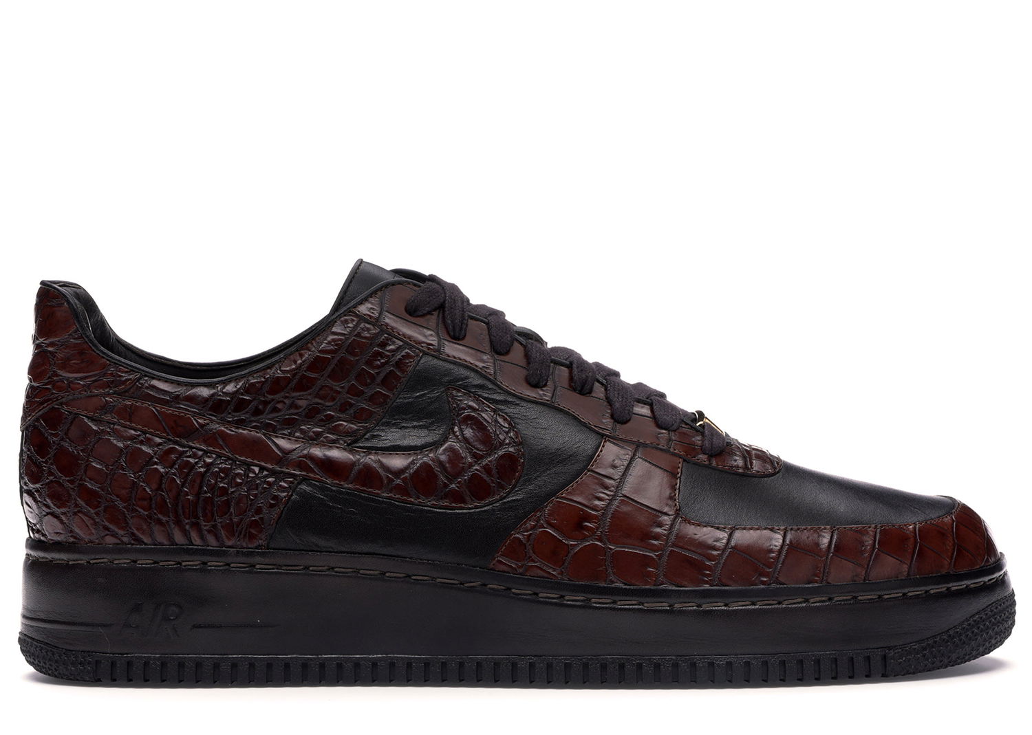 Кецове и обувки Nike Air Force 1 Low Crocodile Lux 25th Anniv Черно | 315583-221, 0