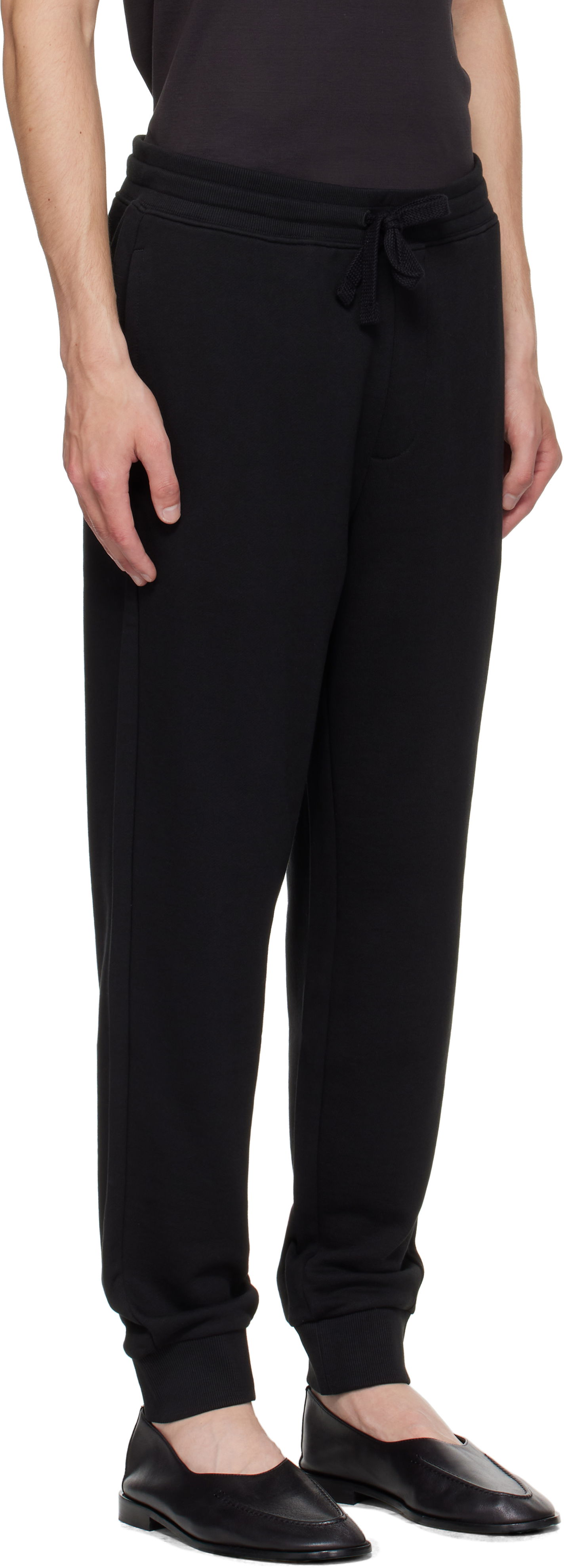 Спортни панталони BOSS Cotton-Terry Tracksuit Bottoms with Logo Print Бежово | 50489617, 1