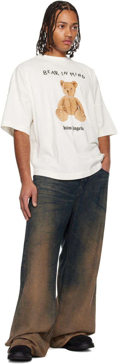 Тениска Palm Angels 'Bear In Mind' Oversized T-shirt Бяло | PMAA10BF25JER0040360, 3