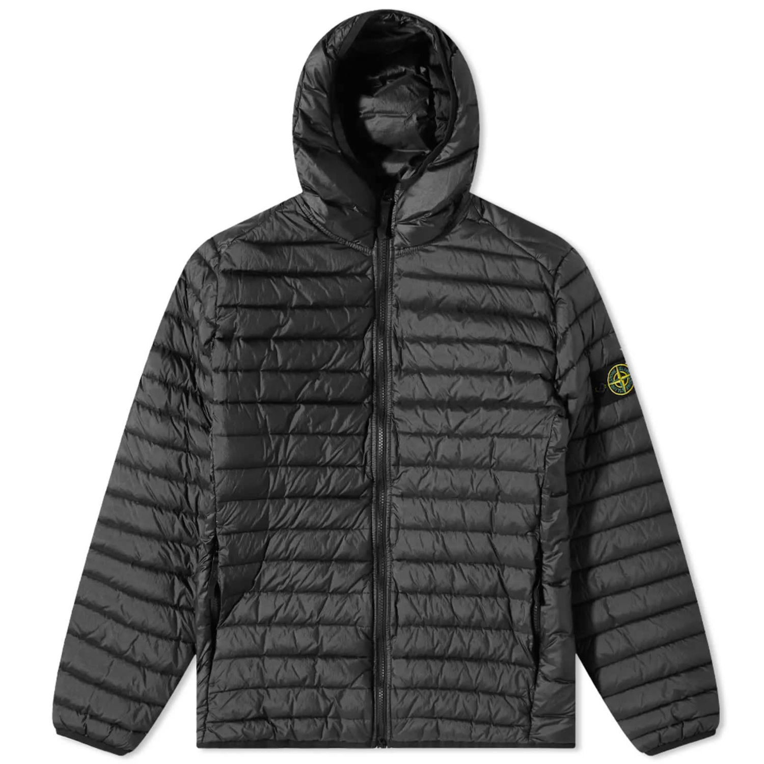 Яке Stone Island Lightweight Hooded Down Jacket Черно | 781540324-V0029, 0