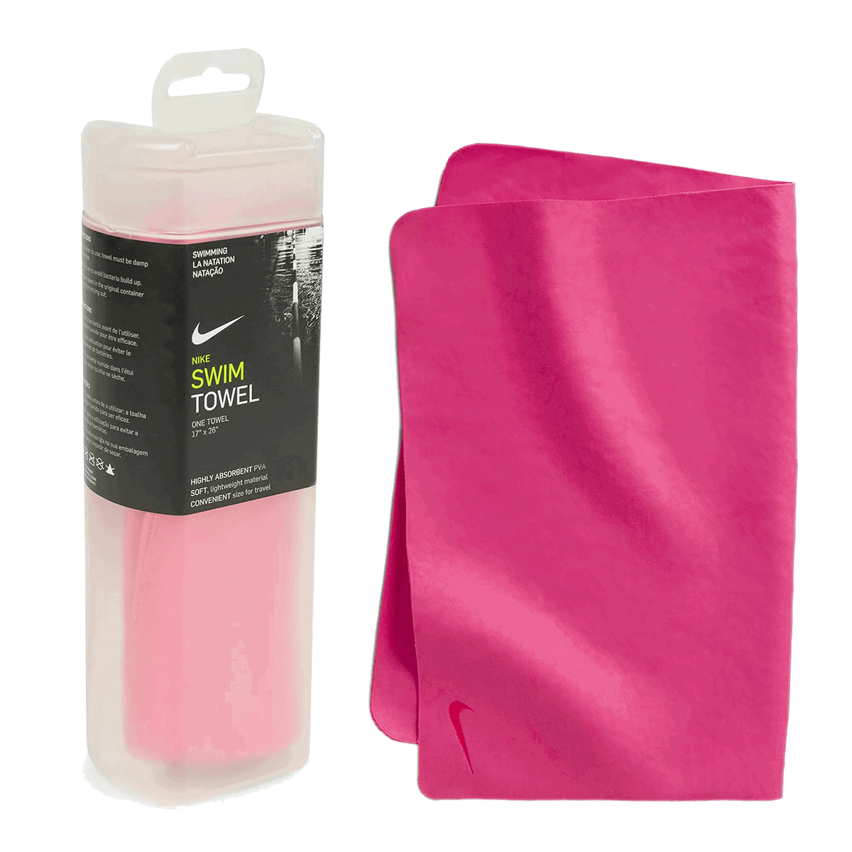 Спортна екипировка Nike HYDRO RACER Highly Absorbent PVA Soft Lightweight Travel Towel 17x26 Розово | NESS8165-673, 0