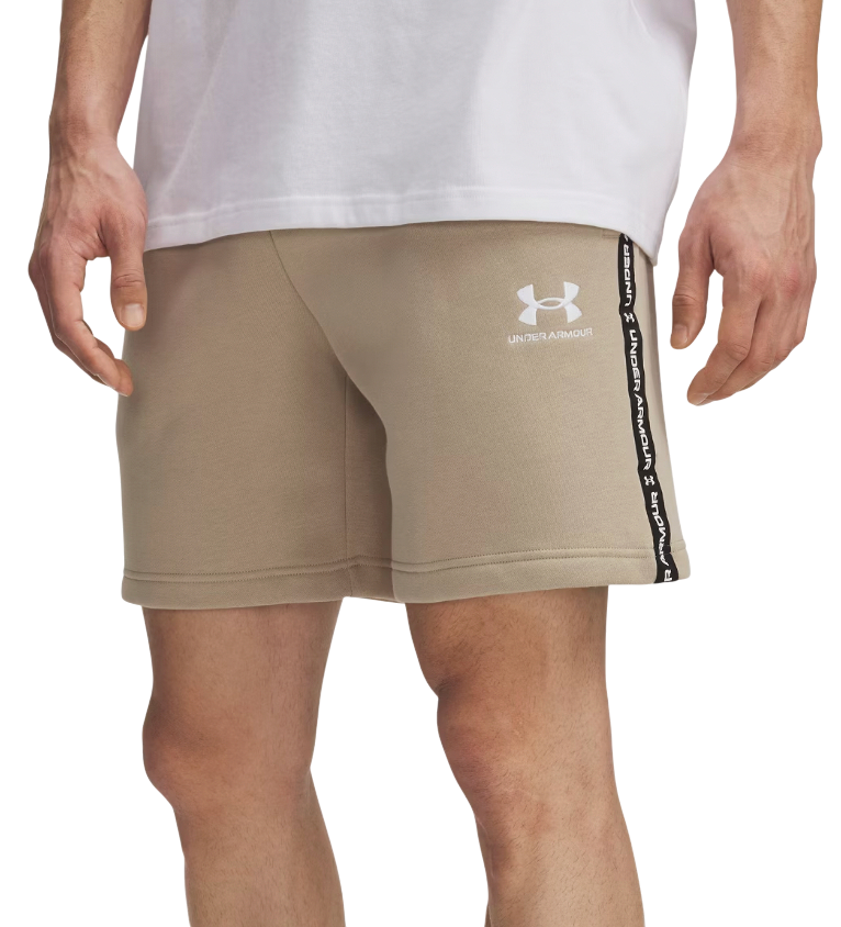 Къси панталони Under Armour Icon Fleece Short Taping Бежово | 1390299-299