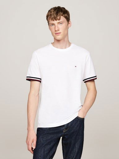 Тениска Tommy Hilfiger S/S T-Shirt Бяло | MW0MW36452YBR