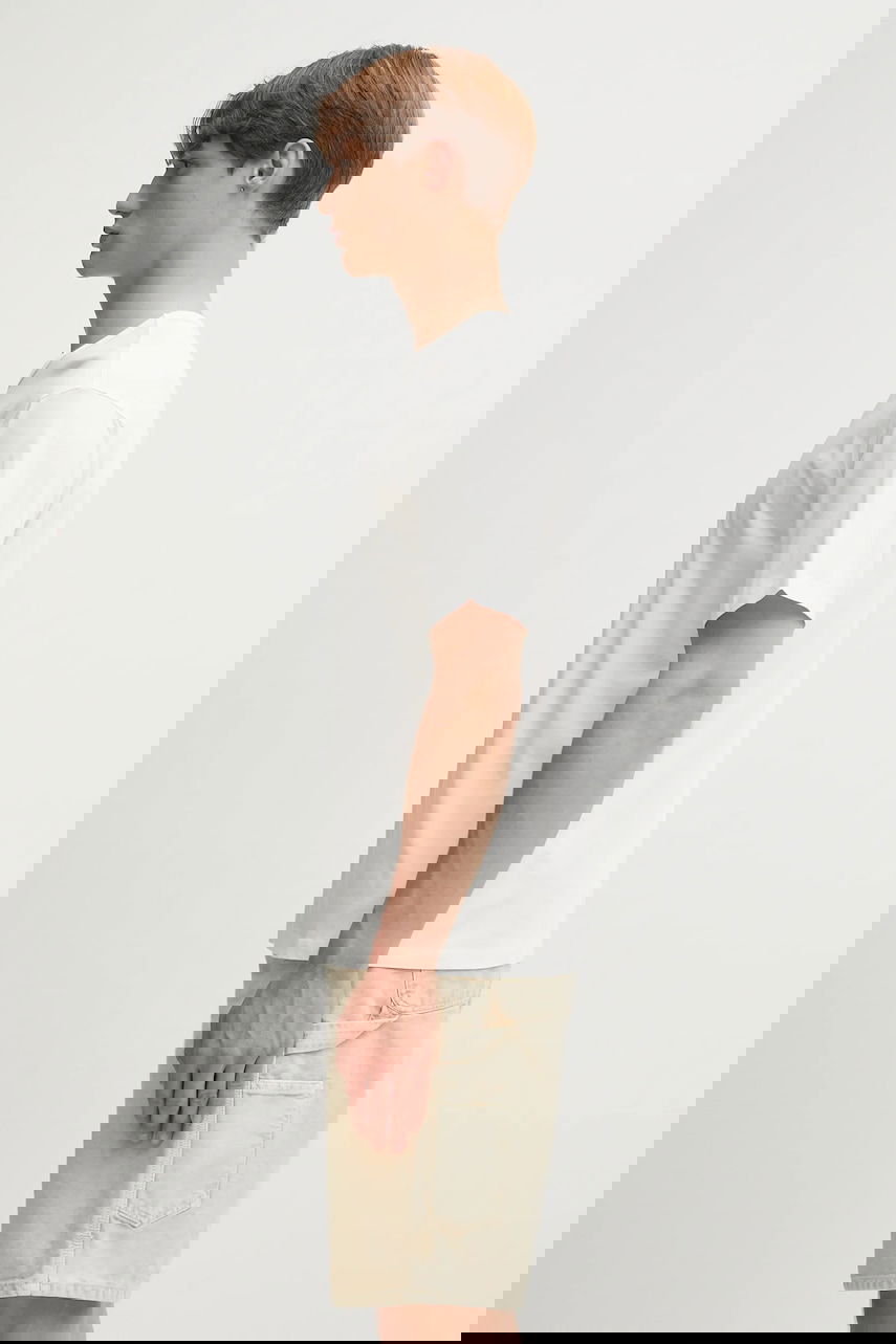 Тениска Maison Margiela Cotton T-Shirt with MM6 Maison Margiela Numerical Label Print Бяло | SH0GC0057.S24312.101, 1