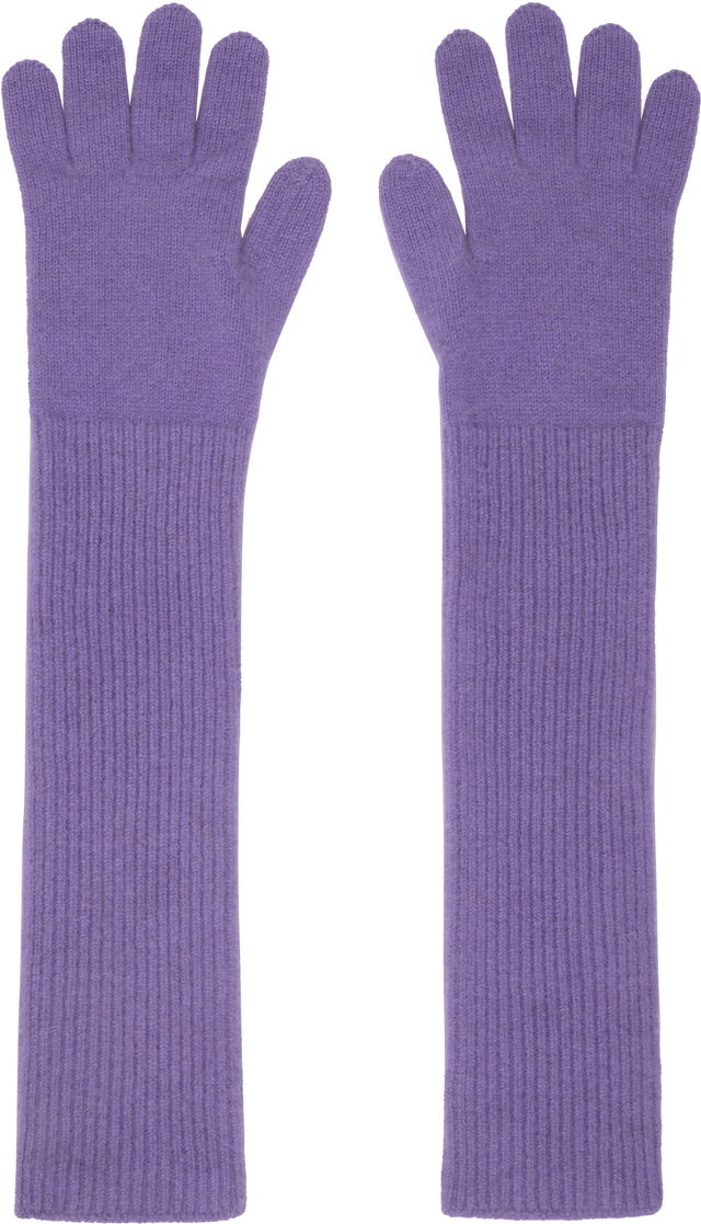 Cashmere Knit Long Gloves