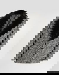 Dolce & Gabbana Single-Breasted Dotted Wool Jacket with Fur Collar